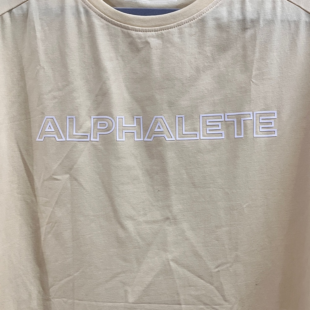 Alphalete Men's Butter Soft Performance Fit Baby Yellow Long Sleeve Shirt XL - Picture 3 of 8